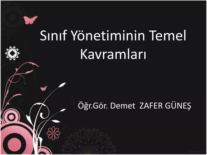 s n f y netiminin temel kavramlar