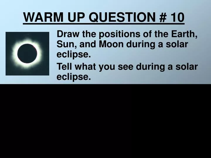 warm up question 10