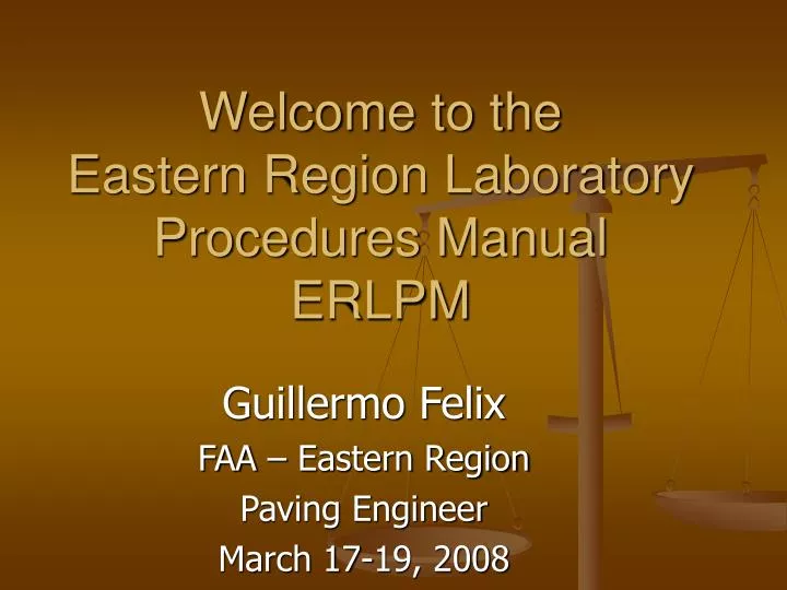 welcome to the eastern region laboratory procedures manual erlpm