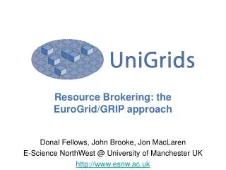 Resource Brokering: the EuroGrid/GRIP approach