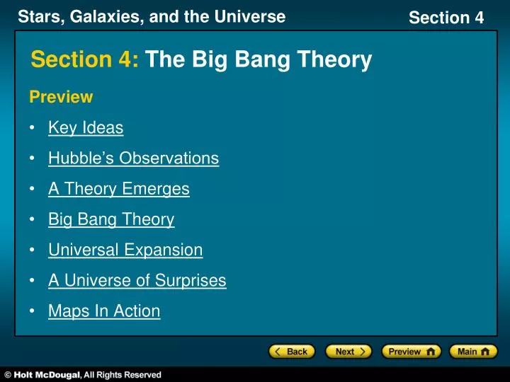 section 4 the big bang theory