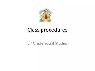 Class procedures