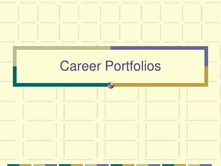 career portfolios