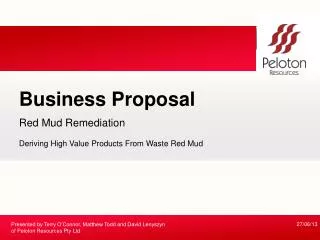 Red Mud Remediation Deriving High Value Products From Waste Red Mud