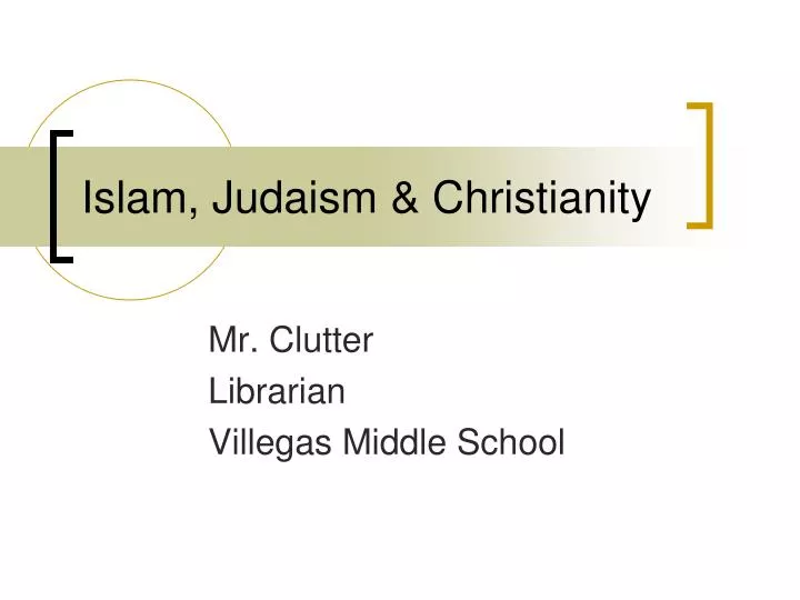 islam judaism christianity