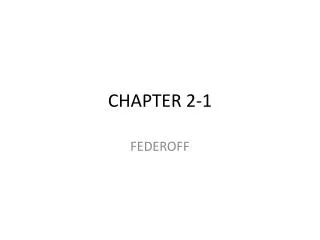 CHAPTER 2-1