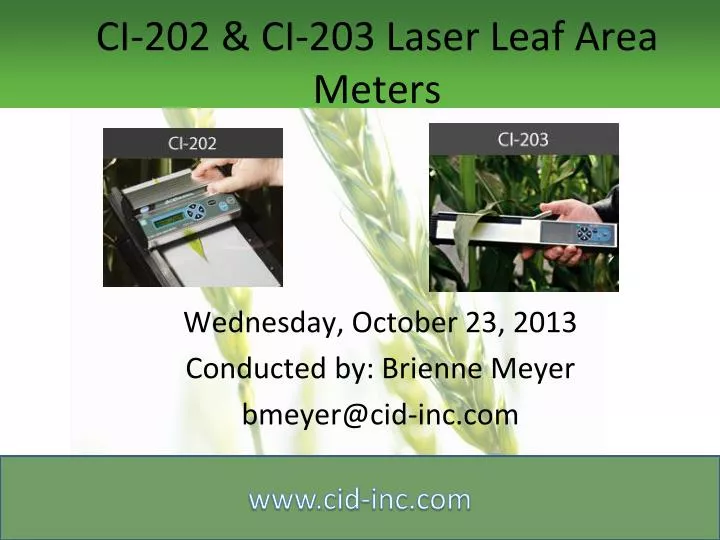 ci 202 ci 203 laser leaf area meters
