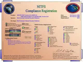 NITFS Compliance Registration