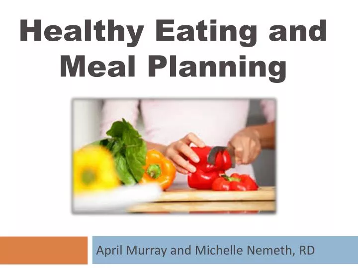healthy eating and meal planning
