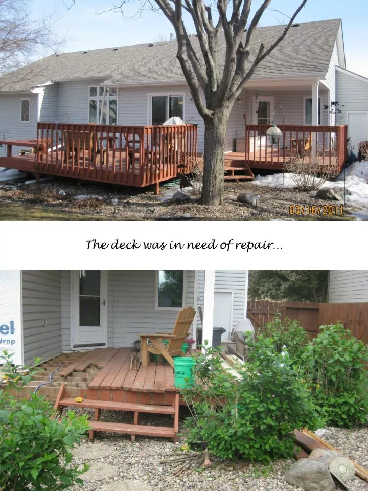 the deck was in need of repair