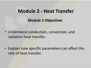 Module 2 - Heat Transfer