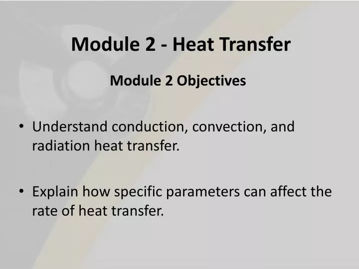 module 2 heat transfer