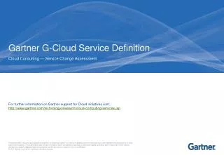 gartner g cloud service definition