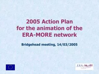 2005 action plan for the animation of the era more network