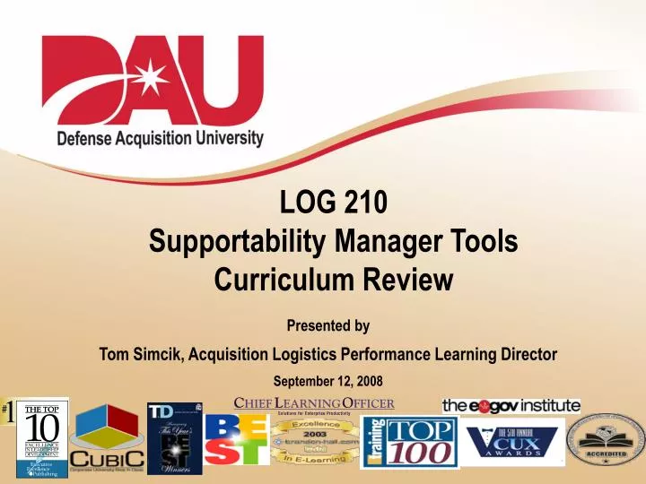 log 210 supportability manager tools curriculum review