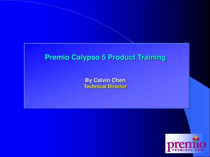 premio calypso 5 training