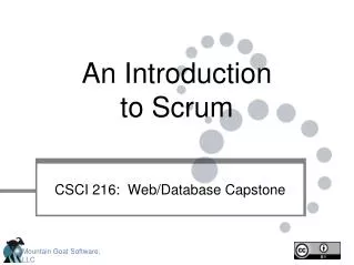 An Introduction to Scrum