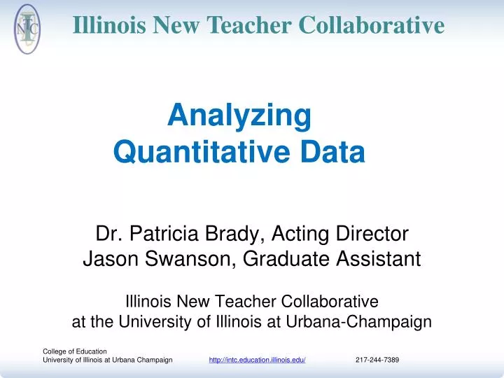 analyzing quantitative data