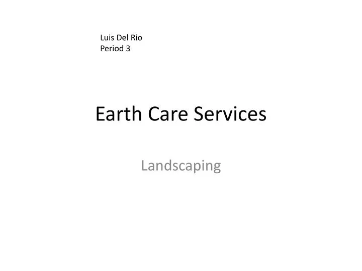 earth care services