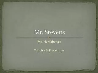 Mr. Stevens