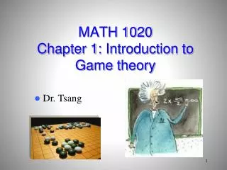 MATH 1020 Chapter 1: Introduction to Game theory