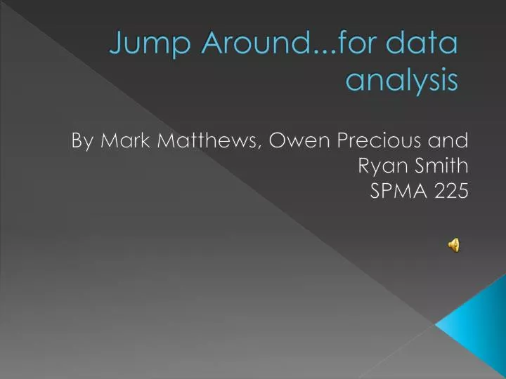 jump around for data analysis