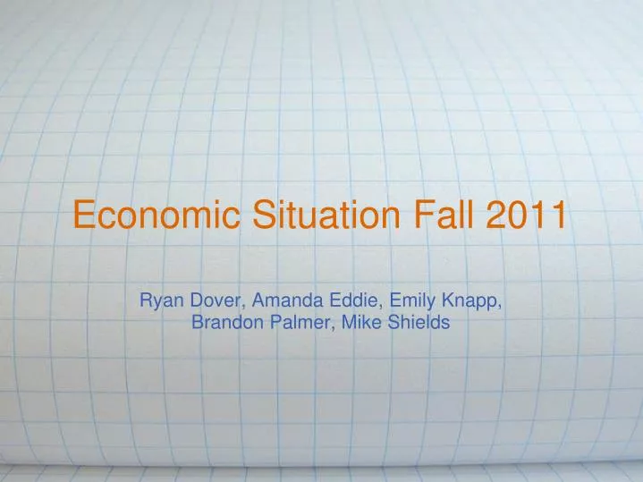 economic situation fall 2011