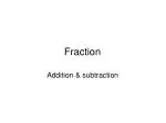 Fraction - slide 1
