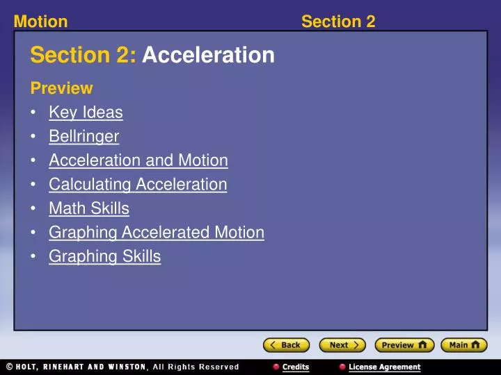 section 2 acceleration