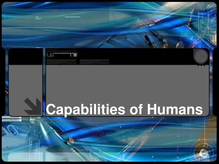 capabilities of humans