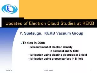 Updates of Electron Cloud Studies at KEKB