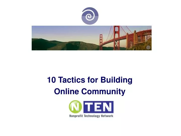 10 tactics for building online community