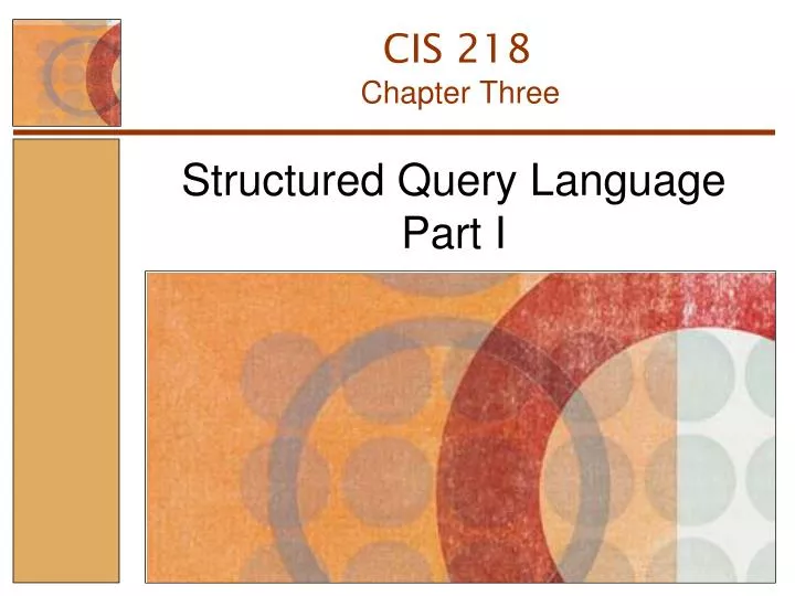structured query language part i