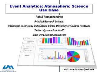 Event Analytics: Atmospheric Science Use Case