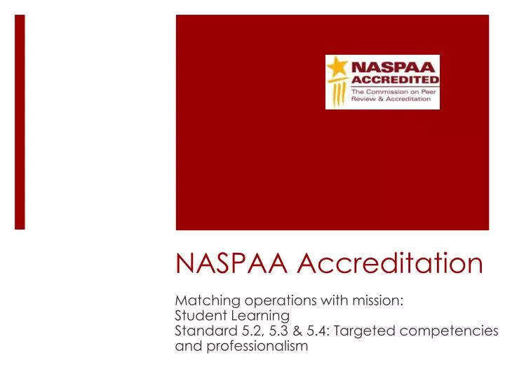 naspaa accreditation