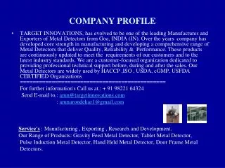 COMPANY PROFILE