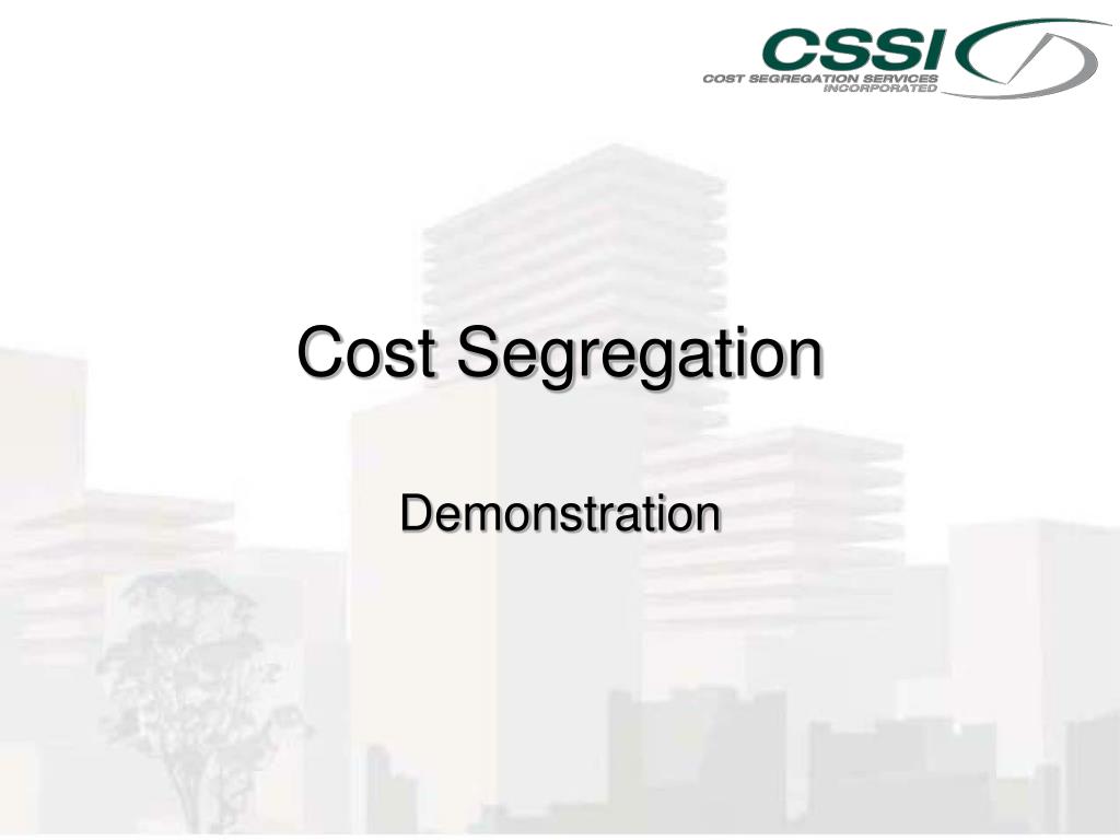 PPT - Cost Segregation Demonstration for Tax Savings: Unlock Cash Flow ...