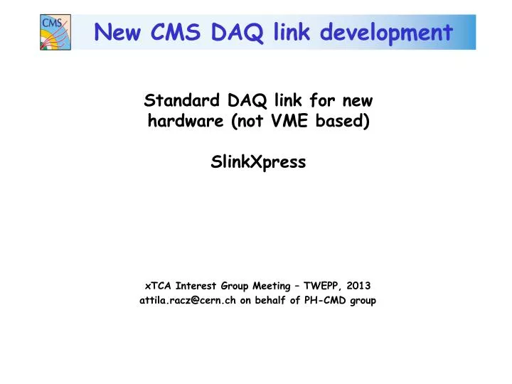 new cms daq link development