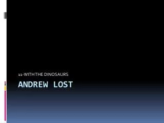 ANDREW LOST
