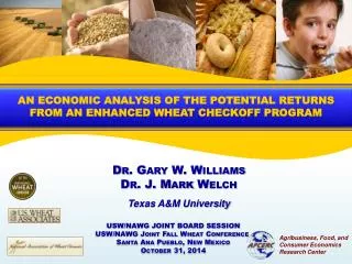 AN ECONOMIC ANALYSIS OF THE POTENTIAL RETURNS FROM AN ENHANCED WHEAT CHECKOFF PROGRAM
