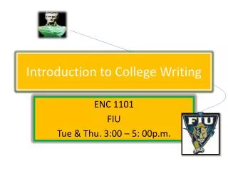 Introduction to College Writing