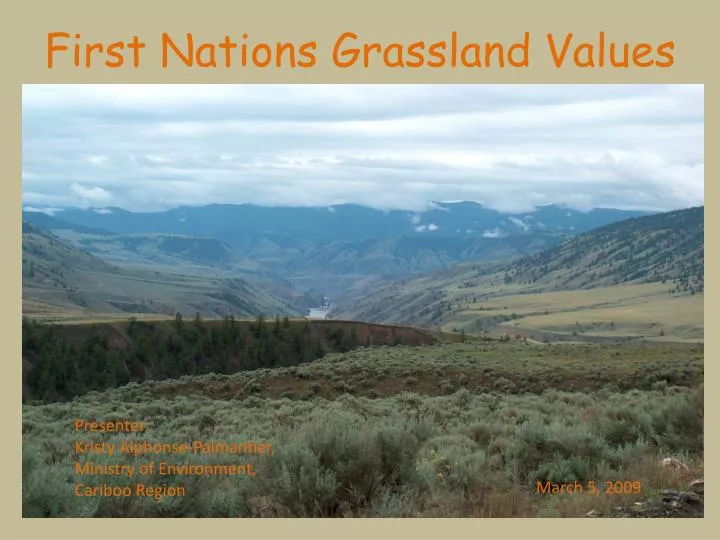 first nations grassland values