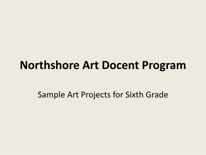 northshore art docent program
