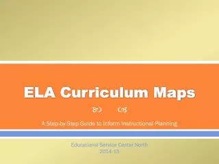 ELA Curriculum Maps