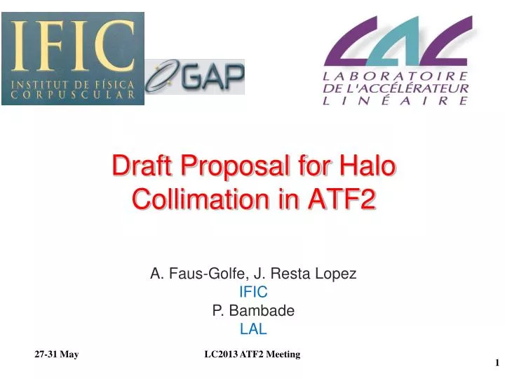 draft proposal for halo collimation in atf2