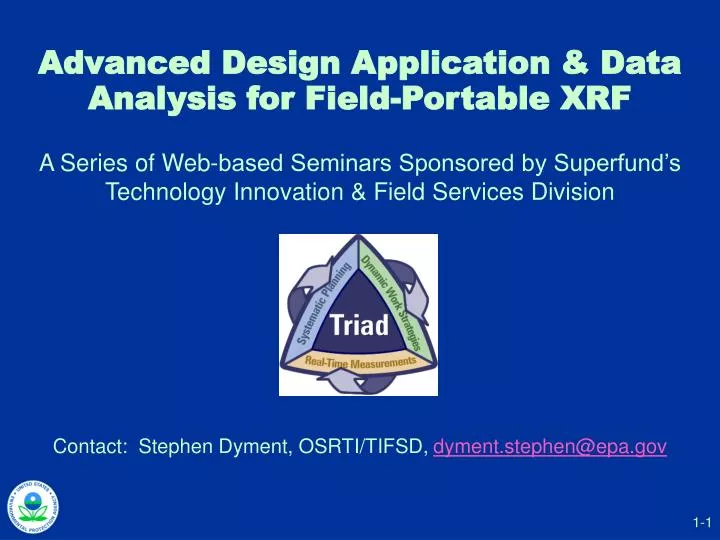 advanced design application data analysis for field portable xrf