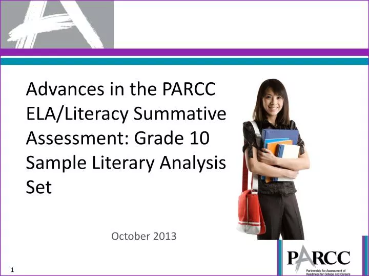 advances in the parcc ela literacy summative assessment grade 10 sample literary analysis set