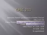 CPSC 233 - slide 1