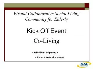 Virtual Collaborative Social Living Community for Elderly