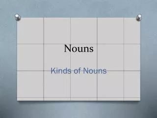 nouns